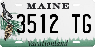 ME license plate 3512TG