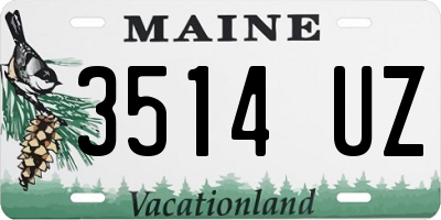 ME license plate 3514UZ