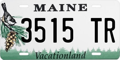 ME license plate 3515TR