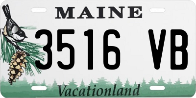 ME license plate 3516VB