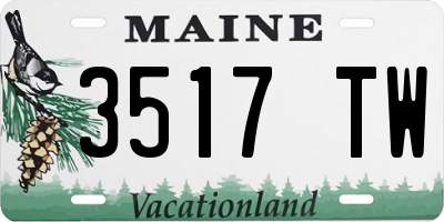 ME license plate 3517TW