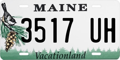 ME license plate 3517UH