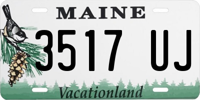 ME license plate 3517UJ