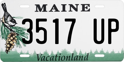 ME license plate 3517UP