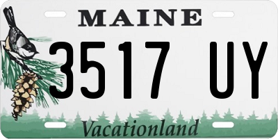 ME license plate 3517UY