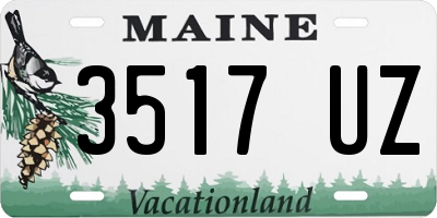 ME license plate 3517UZ