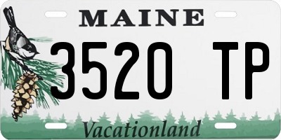ME license plate 3520TP