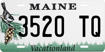 ME license plate 3520TQ
