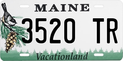 ME license plate 3520TR