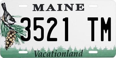 ME license plate 3521TM