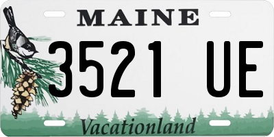 ME license plate 3521UE