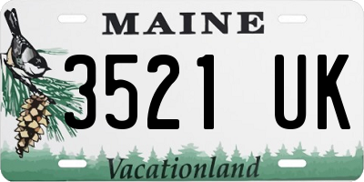 ME license plate 3521UK