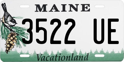 ME license plate 3522UE