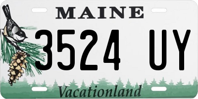 ME license plate 3524UY