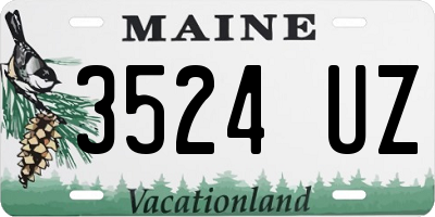 ME license plate 3524UZ