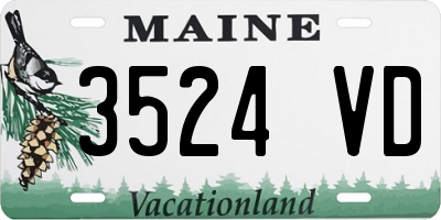 ME license plate 3524VD