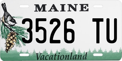 ME license plate 3526TU