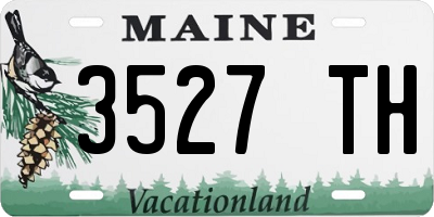 ME license plate 3527TH