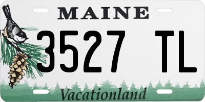 ME license plate 3527TL