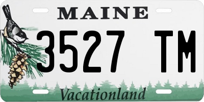 ME license plate 3527TM