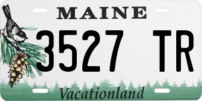 ME license plate 3527TR