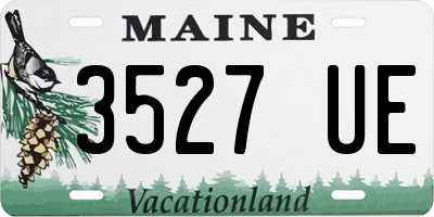 ME license plate 3527UE