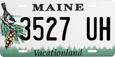 ME license plate 3527UH