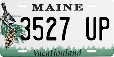 ME license plate 3527UP