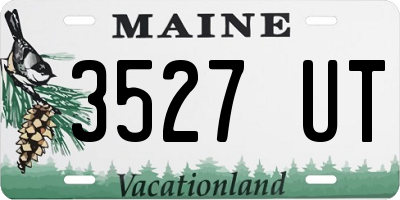 ME license plate 3527UT