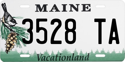 ME license plate 3528TA