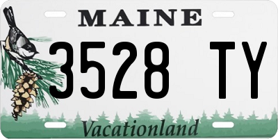 ME license plate 3528TY