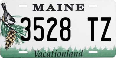 ME license plate 3528TZ