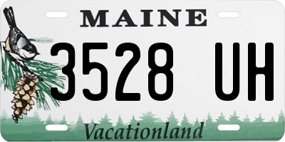 ME license plate 3528UH