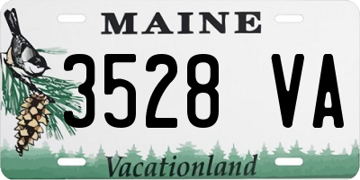 ME license plate 3528VA