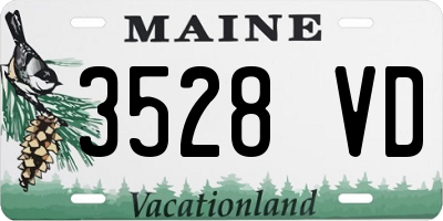 ME license plate 3528VD