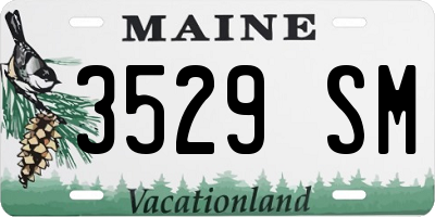 ME license plate 3529SM
