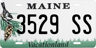 ME license plate 3529SS