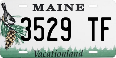 ME license plate 3529TF