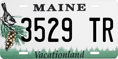 ME license plate 3529TR
