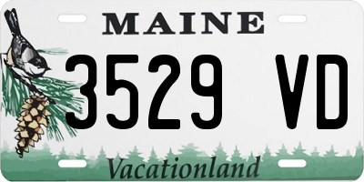 ME license plate 3529VD