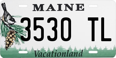 ME license plate 3530TL