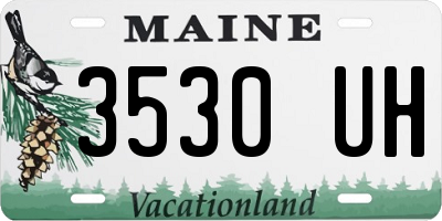 ME license plate 3530UH
