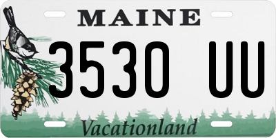 ME license plate 3530UU