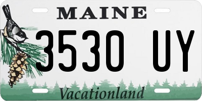 ME license plate 3530UY