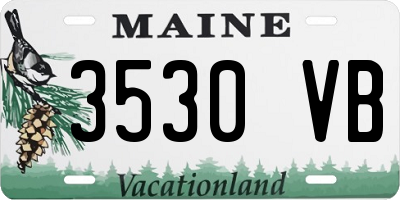 ME license plate 3530VB