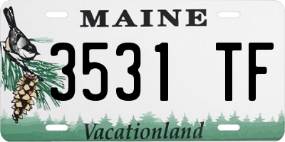 ME license plate 3531TF