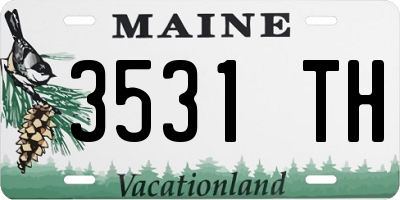 ME license plate 3531TH