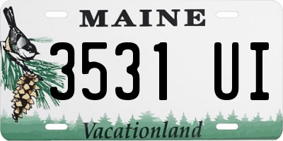 ME license plate 3531UI