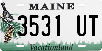 ME license plate 3531UT