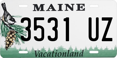 ME license plate 3531UZ